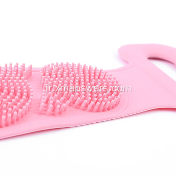 Brosse de bain de massage en bande de silicone la plus vendue